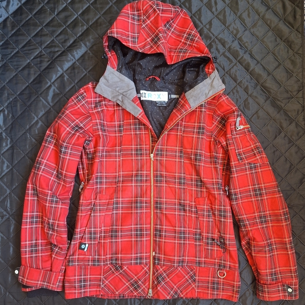Roxy Womens Ski Snowboard Jacket Vintage Y2K Limited Edition Red Medium M Coat